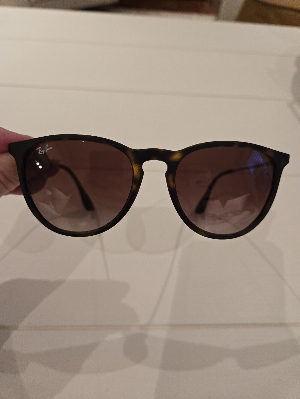 Ray-Ban Tortoiseshell Round Sunglasses - Brown Lenses